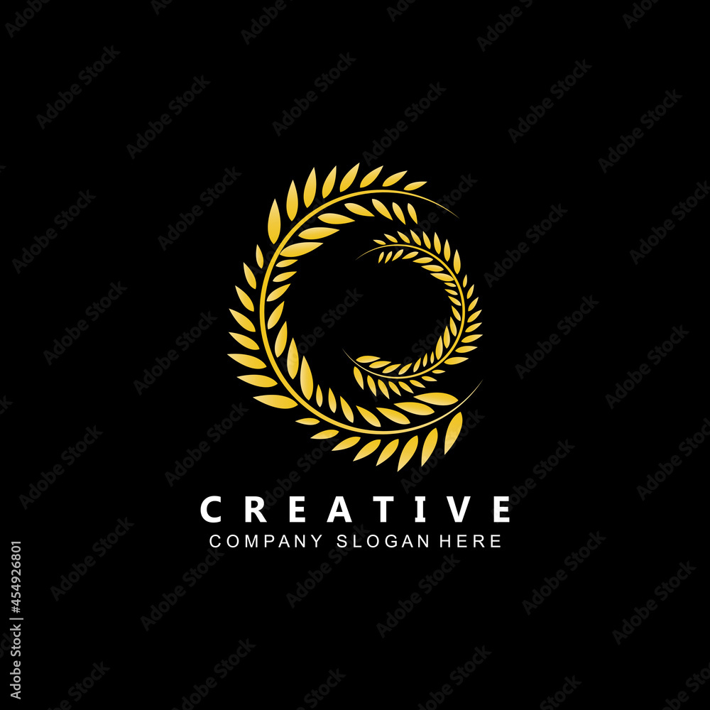 agriculture logo vector, rice plant, icon template inspiration agriculture logo vector, rice plant, icon template inspiration