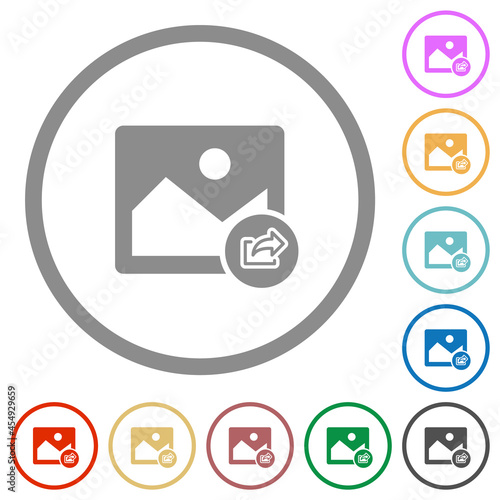 Export image flat icons with outlines