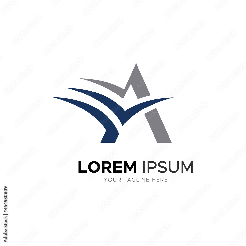 Letter a logo design vector template elements Letter a logo design vector template elements