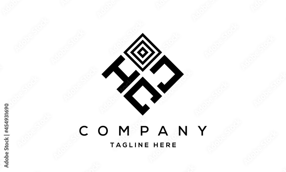 HJC square three latter logo vector HJC square three latter logo vector