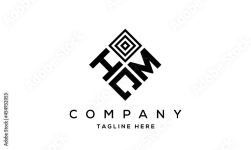 HMC square three latter logo vector