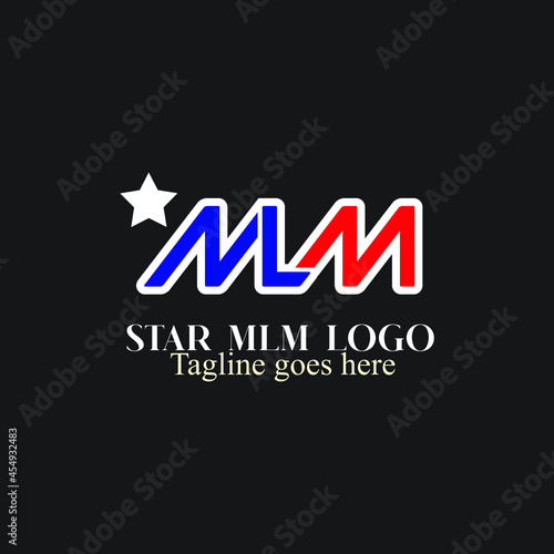 Initial MLM star logo exclusive design inspiration