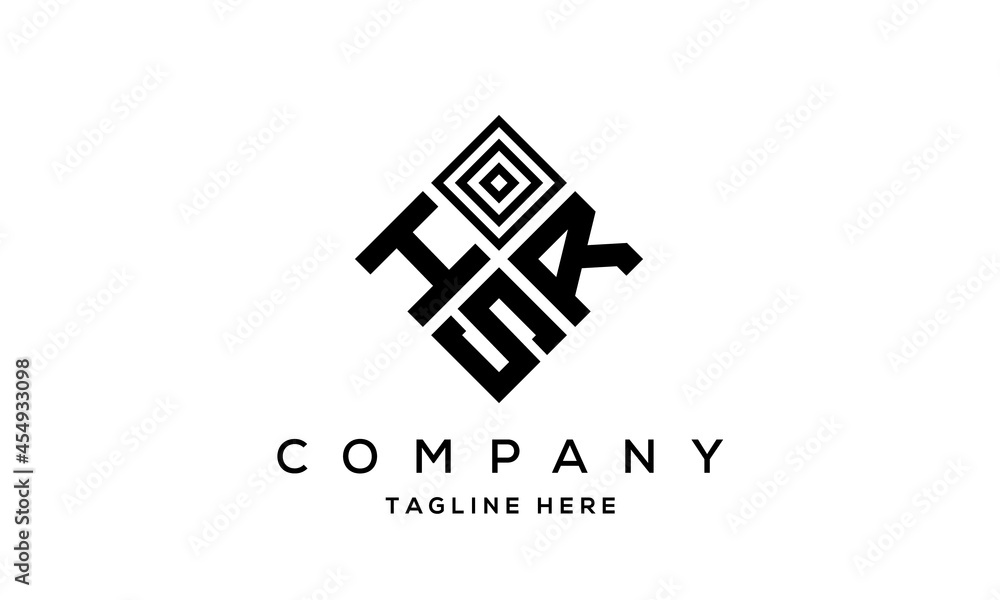 HRS square three latter logo vector HRS square three latter logo vector