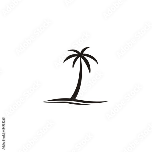 beach and island logo design  vector design of circular beach icons