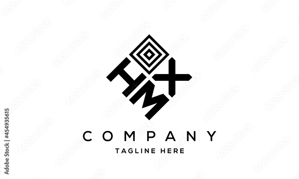 HXM square three latter logo vector HXM square three latter logo vector