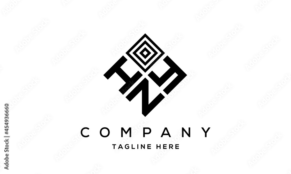 HYN square three latter logo vector HYN square three latter logo vector