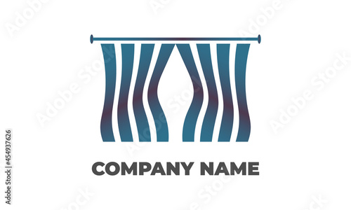 Modern logo for the company, making curtains