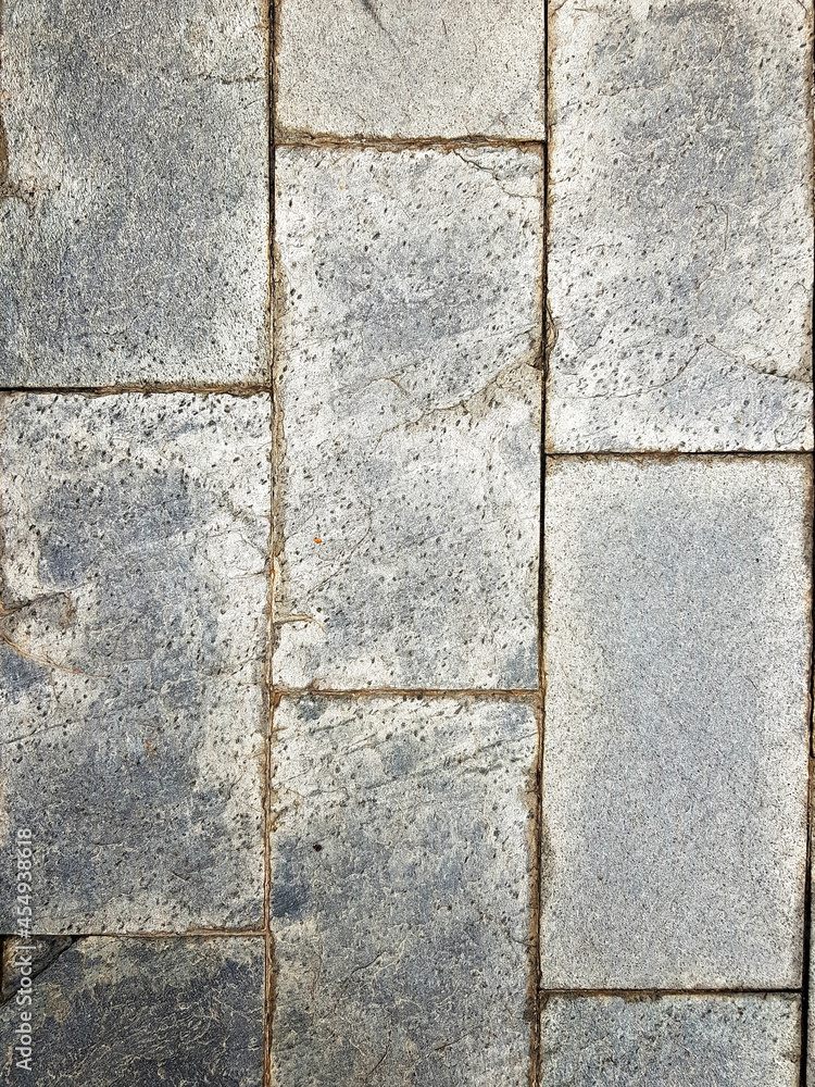 Stone brick on the floor Stone brick on the floor