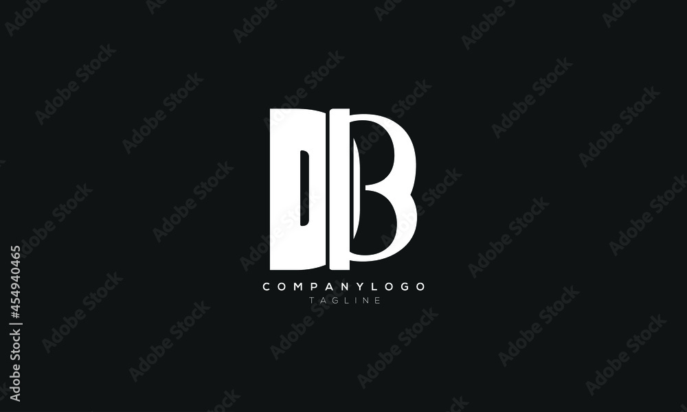 DB BD Abstract initial monogram letter alphabet logo design DB BD Abstract initial monogram letter alphabet logo design