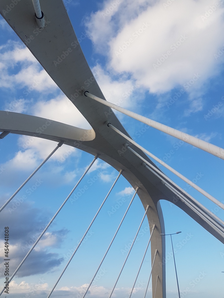 Detalle de un puente. Arquitectua moderna 