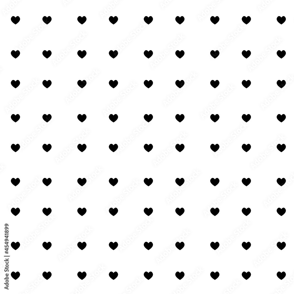 Seamless pattern with small black hearts on a white background. Print for clothes Seamless pattern with small black hearts on a white background. Print for clothes