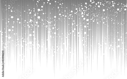 白いしぶきの飛び散った黒い上から下に流れる効果線