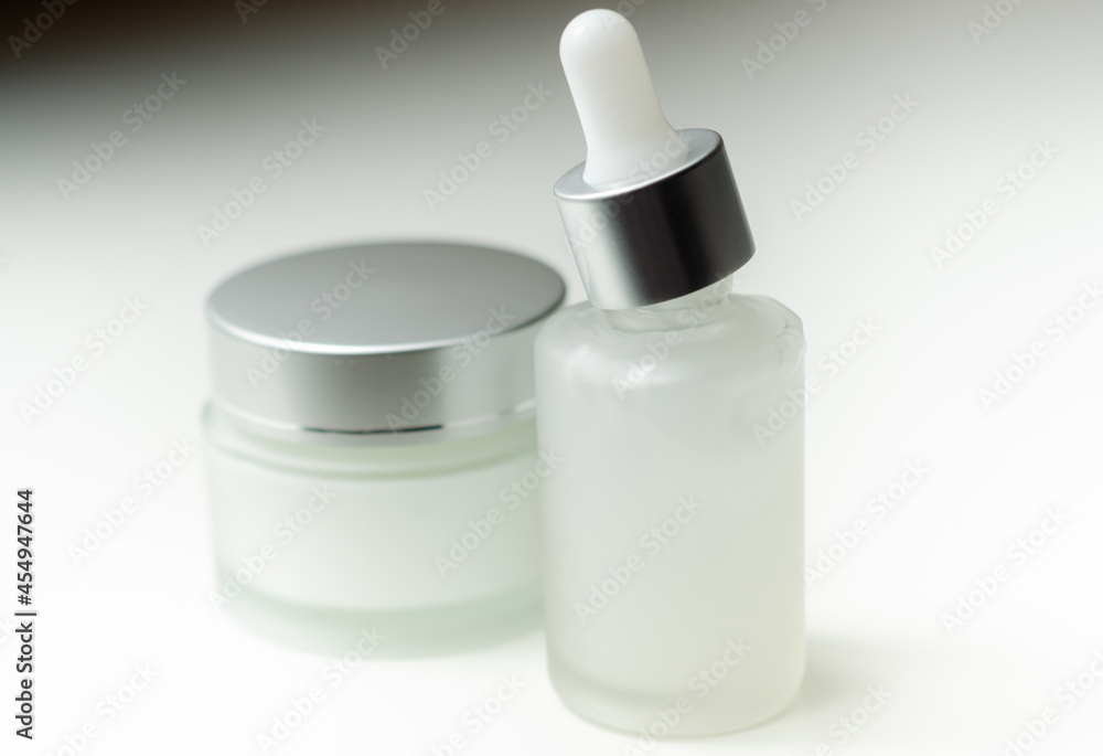 Luxury and expensive anti wrinkle cosmetics, facial serum and collagen cream for women Luxury and expensive anti wrinkle cosmetics, facial serum and collagen cream for women