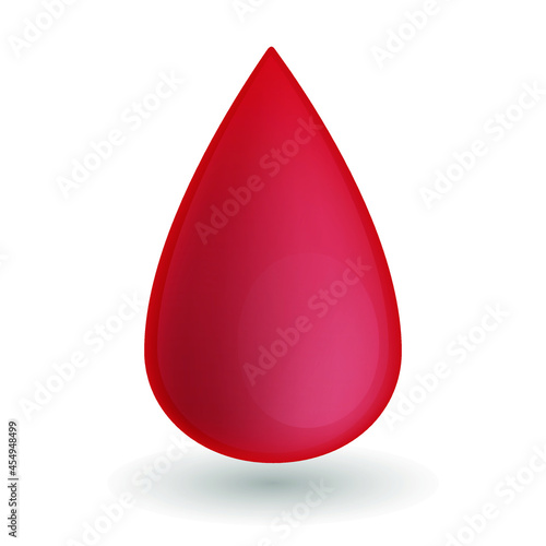 Drop of Blood Emoji Icon Illustration Sign. Blood Donation Vector Symbol Emoticon Design Vector Clip Art.