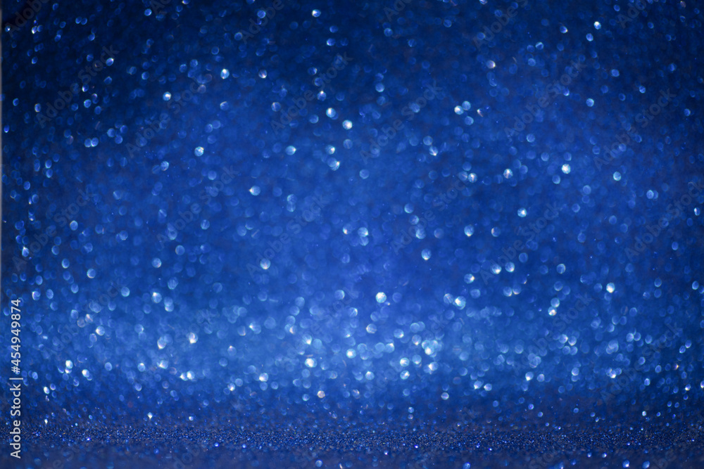 Fototapeta premium Blue shiny background. Dark background for product presentation.