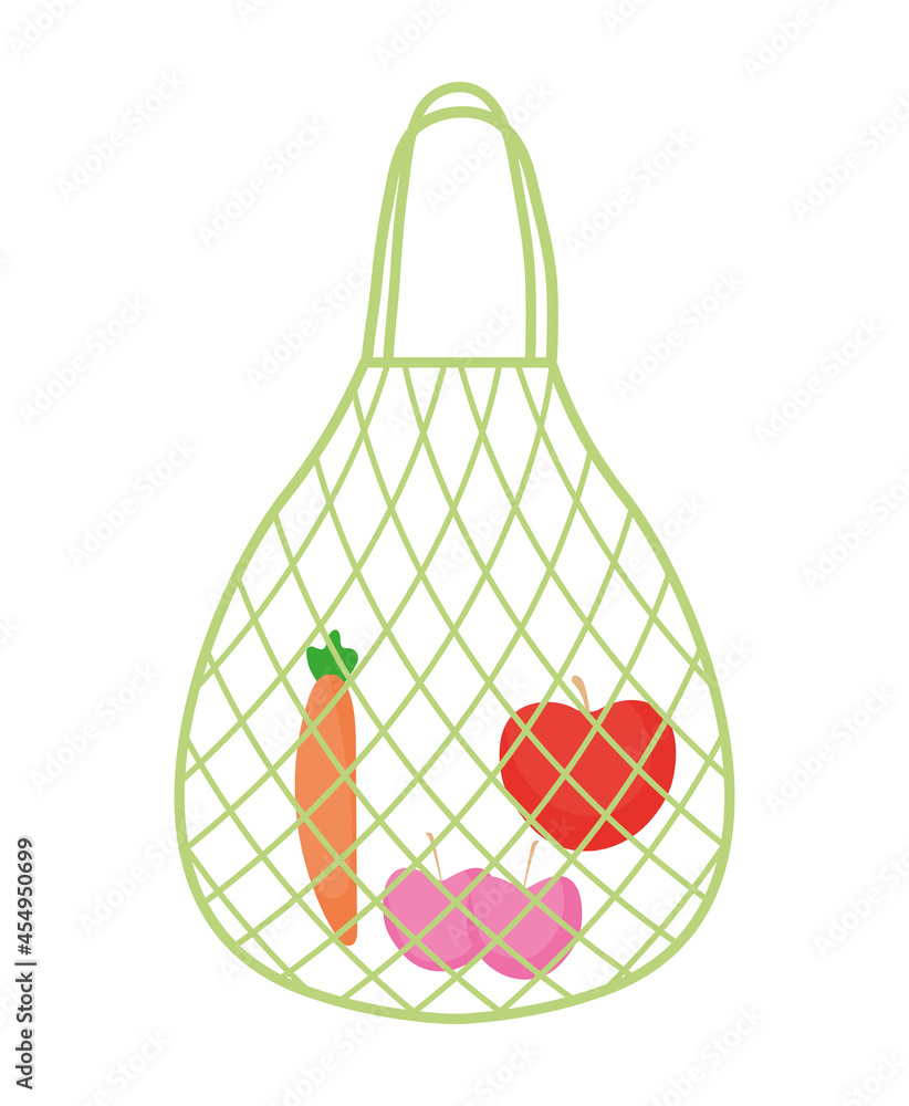 groceries in mesh bag groceries in mesh bag
