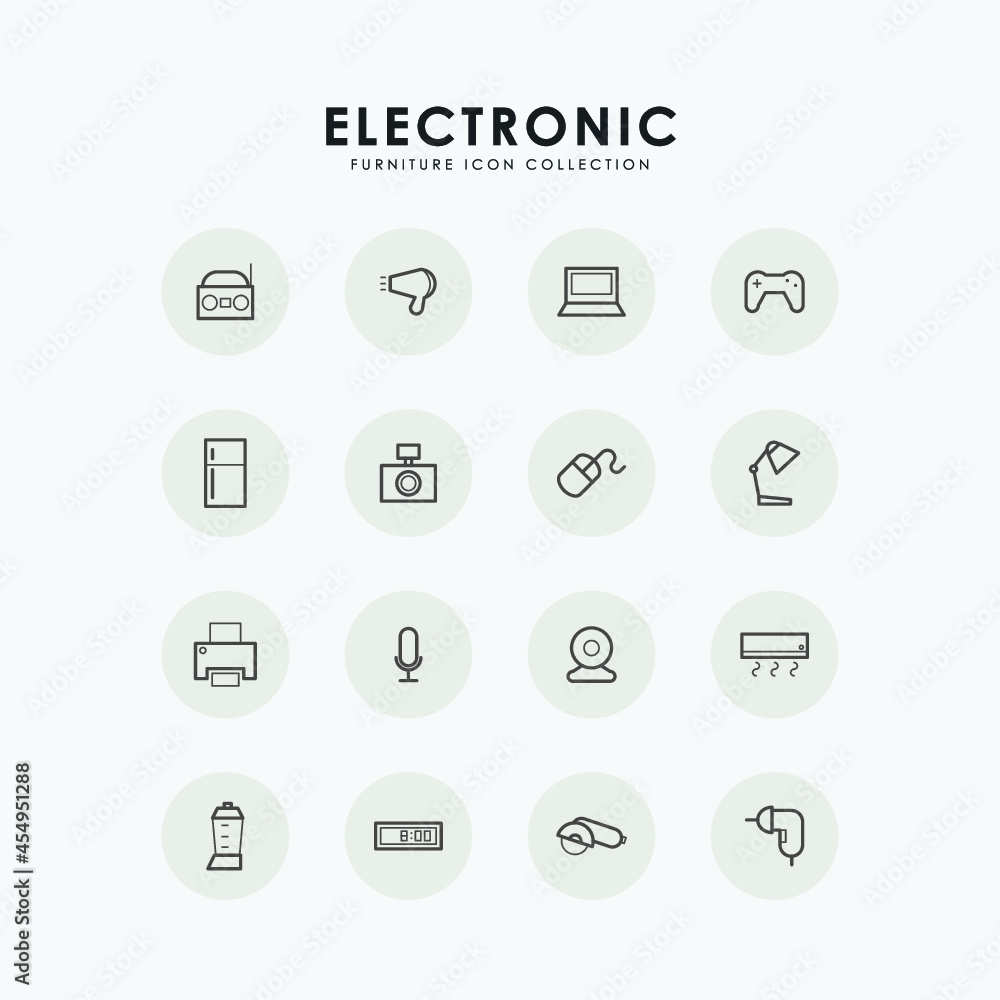 Electronic Line Icon Electronic Line Icon