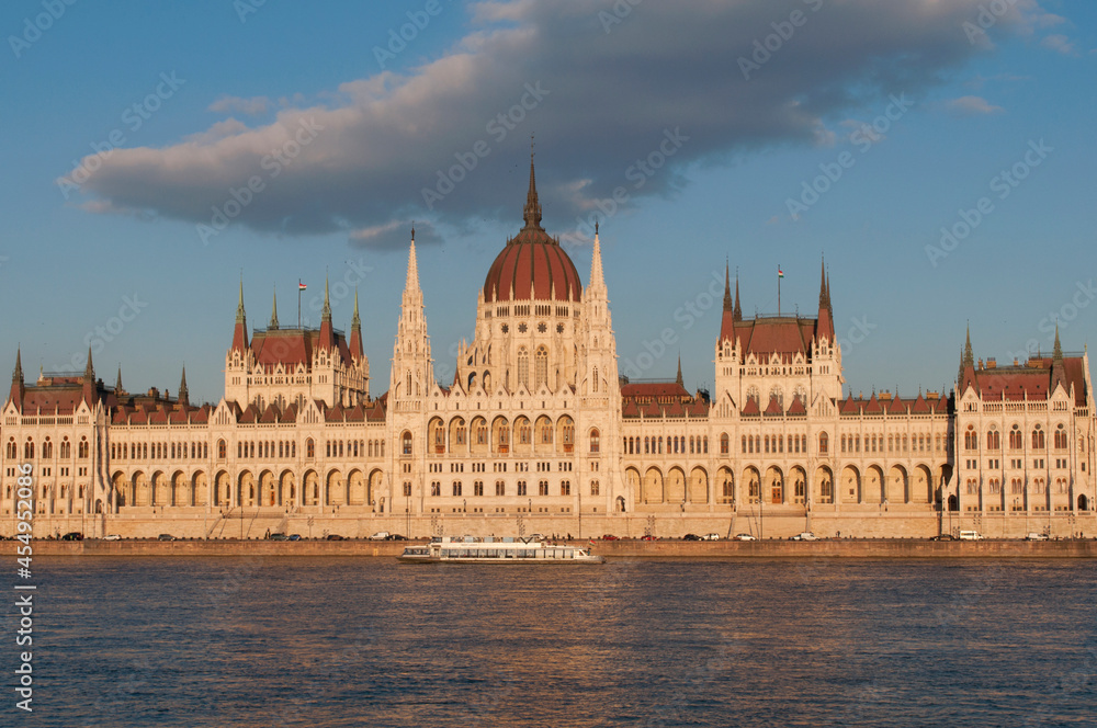 Budapest Parliament on the Danube River