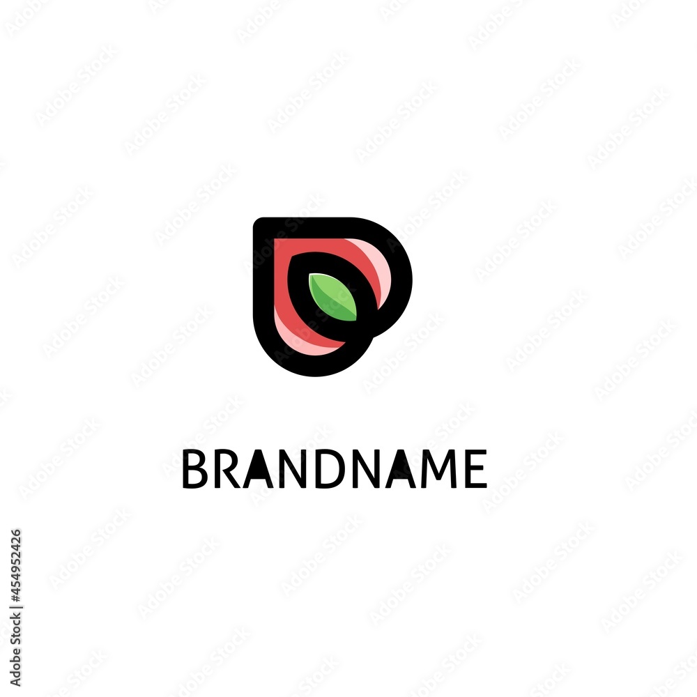 monogram thick line, a combination of hearts and leaves vector logo design, monogram thick line, a combination of hearts and leaves vector logo design,