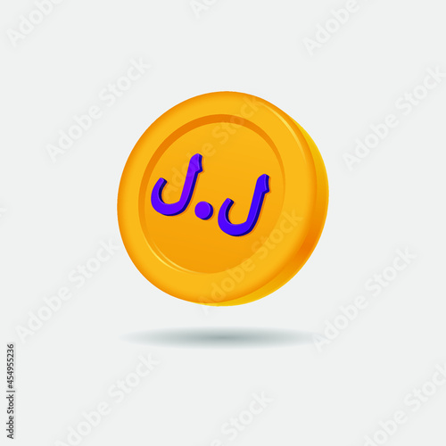 3D icon of Lebanese Pound photo