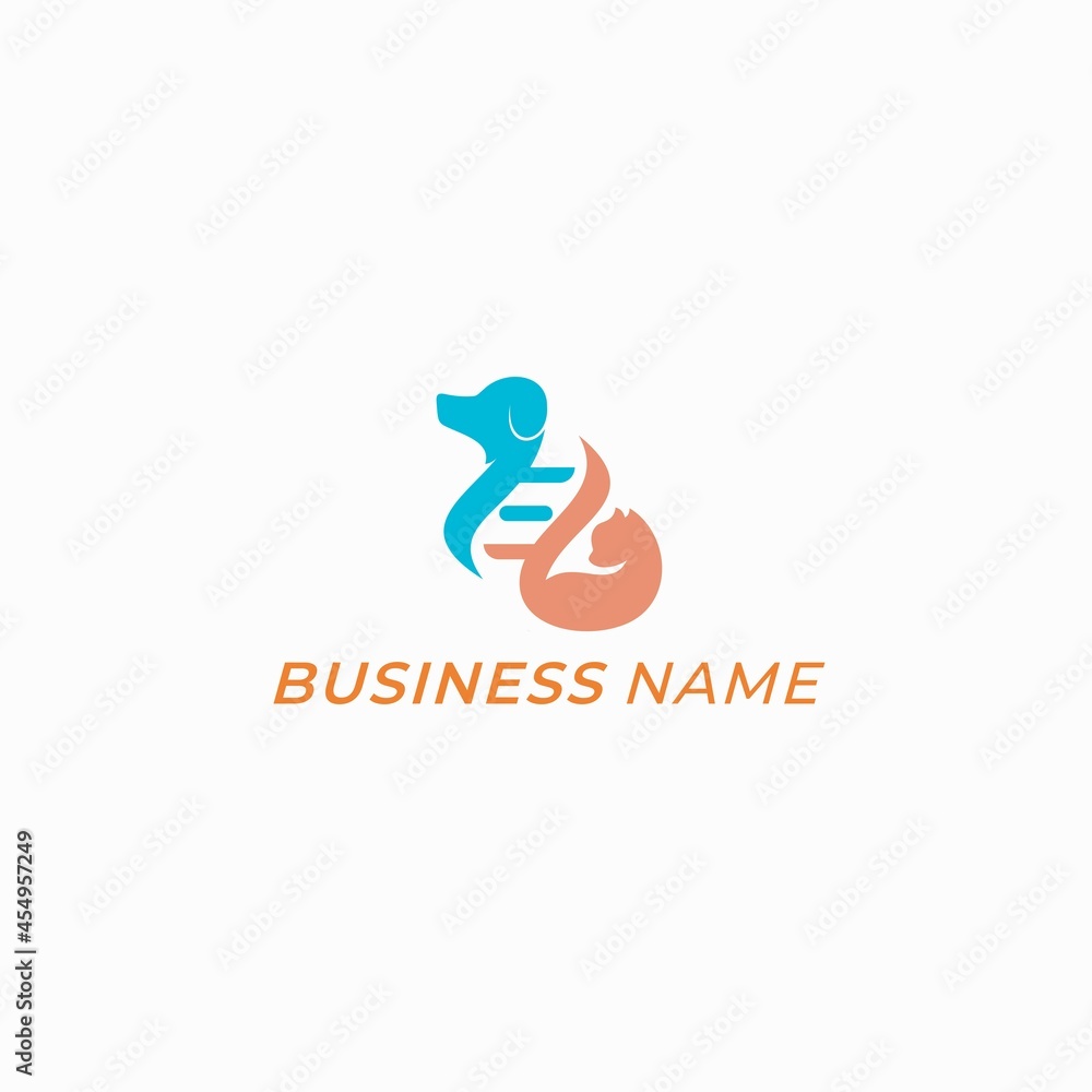 logo design creative dna cat and dog logo design creative dna cat and dog