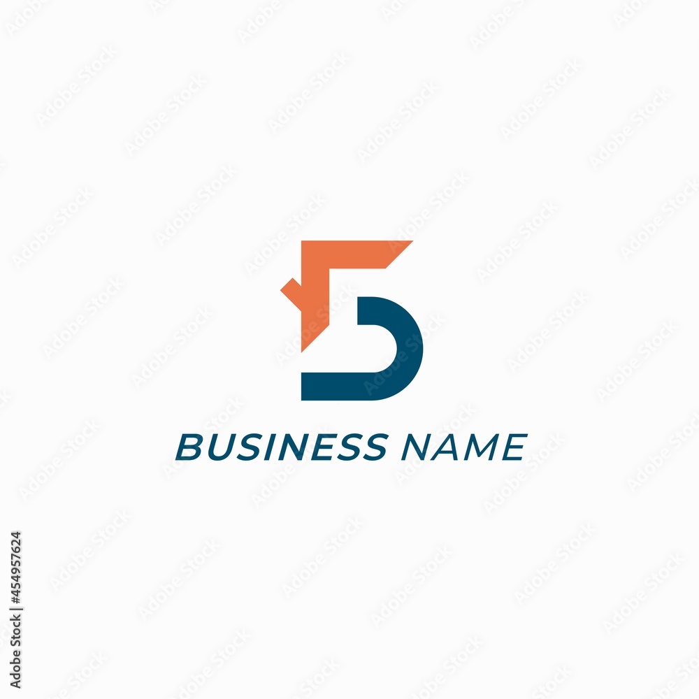 design logo combine home and number 5 design logo combine home and number 5