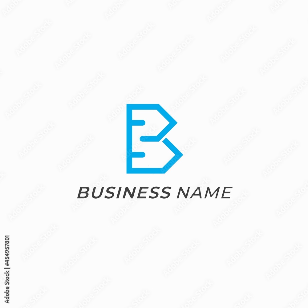 design logo creative home and letter B design logo creative home and letter B
