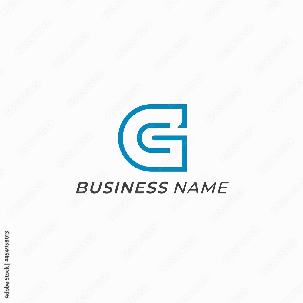 logo design combine letter G and C