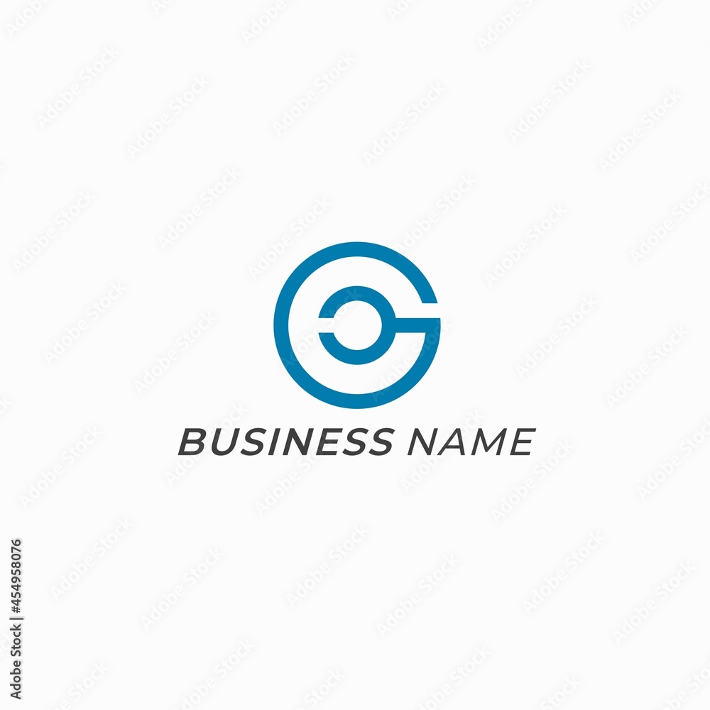 design logo circle and letter G