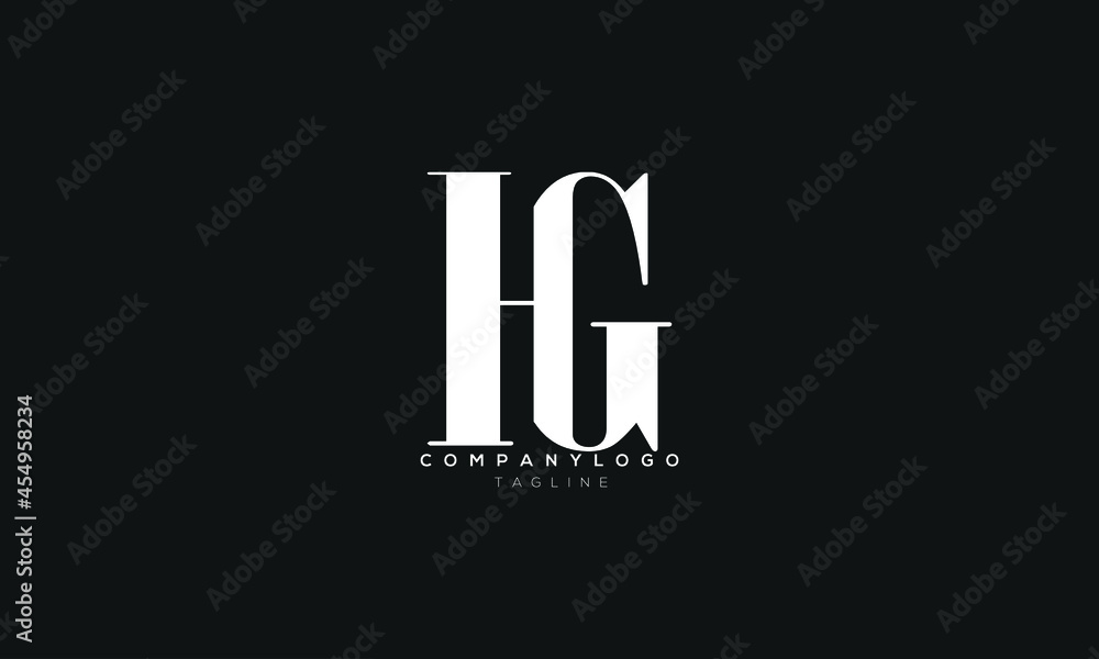 HG, GH, Abstract initial monogram letter alphabet logo design HG, GH, Abstract initial monogram letter alphabet logo design