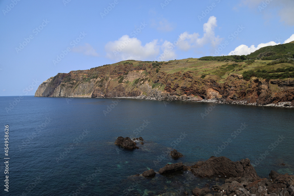 View of the coast of Ponta Branca, Graciosa island, Azores