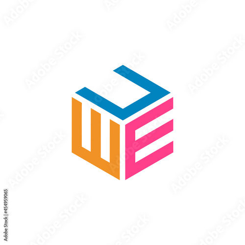 Hexagon logo with the letters UWE design