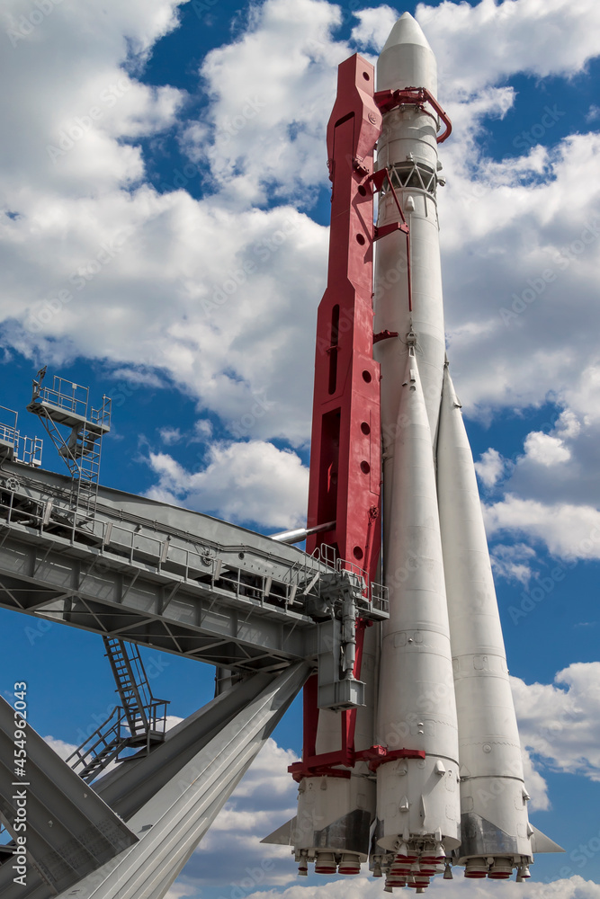 cosmonauts rocket into space stars planets sky cosmonauts rocket into space stars planets sky