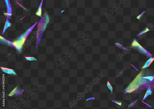 Gradient Foil Vector Transparent Background. photo