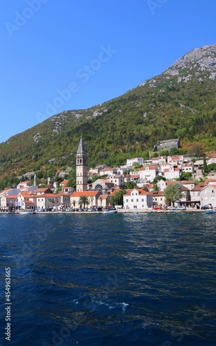 montenegro, perast, lake, church, water, coast, landscape, nature, travel, mediterrenean, panorama, harbor, summer, ship, mountain, view, 