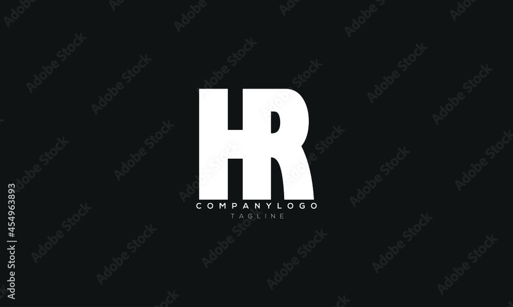 HR, RH, Abstract initial monogram letter alphabet logo design HR, RH, Abstract initial monogram letter alphabet logo design