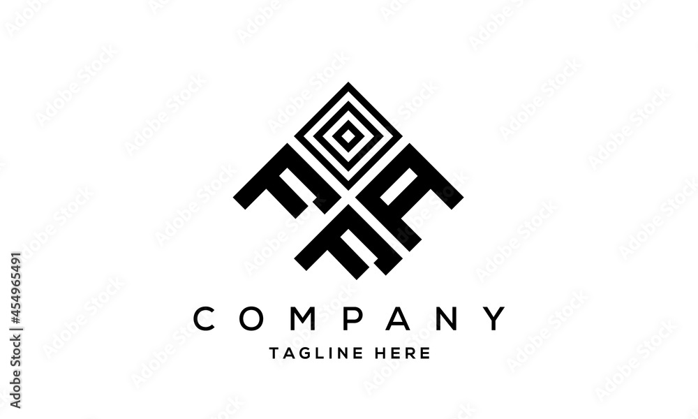 FAF creative square three latter logo vector FAF creative square three latter logo vector