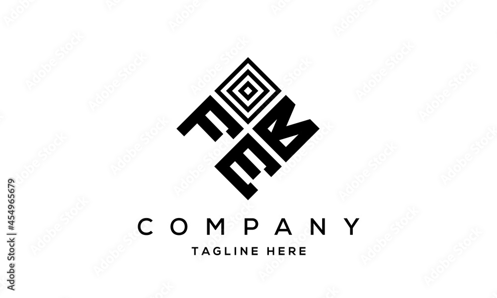 FBE creative square three latter logo vector FBE creative square three latter logo vector