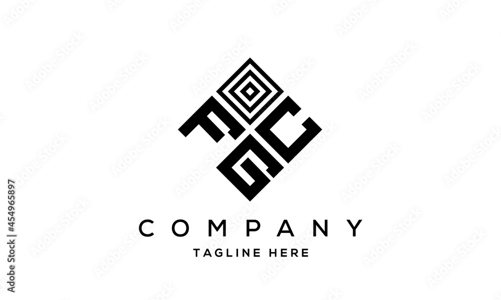 FCG square three latter logo vector FCG square three latter logo vector