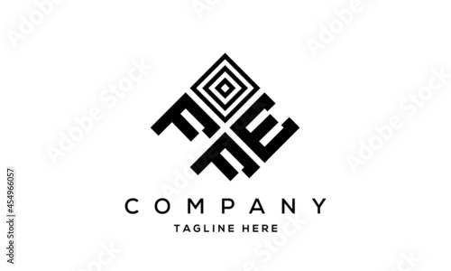 FEF square three latter logo vector photo