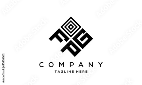 FGP square three latter logo vector