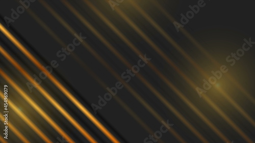 Black and golden abstract geometric design