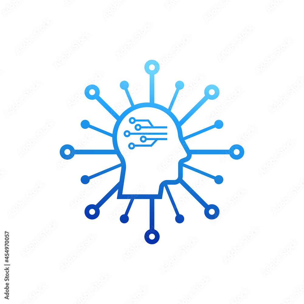 human head data share technology logo icon inspiration human head data share technology logo icon inspiration