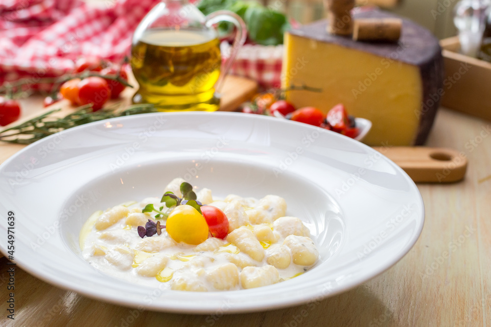 pasta with tomato and cheese with props pasta with tomato and cheese with props