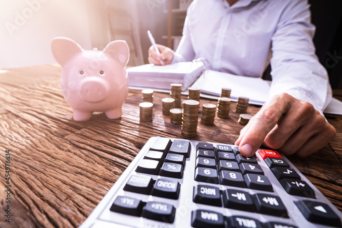 Tax And Budget Saving Using Piggybank