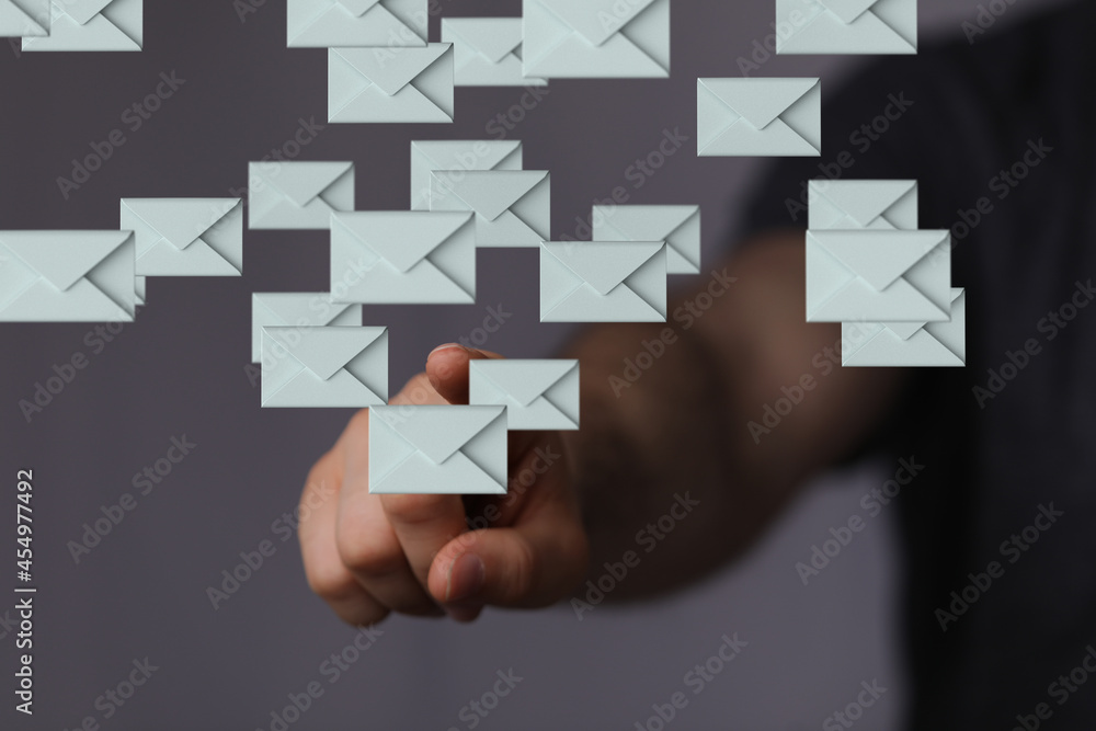 email marketing concept, send e-mail or newsletter. email marketing concept, send e-mail or newsletter.