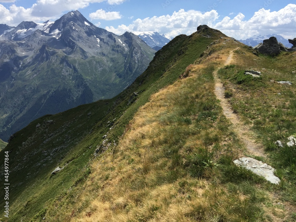 Naklejka premium trail in the mountains