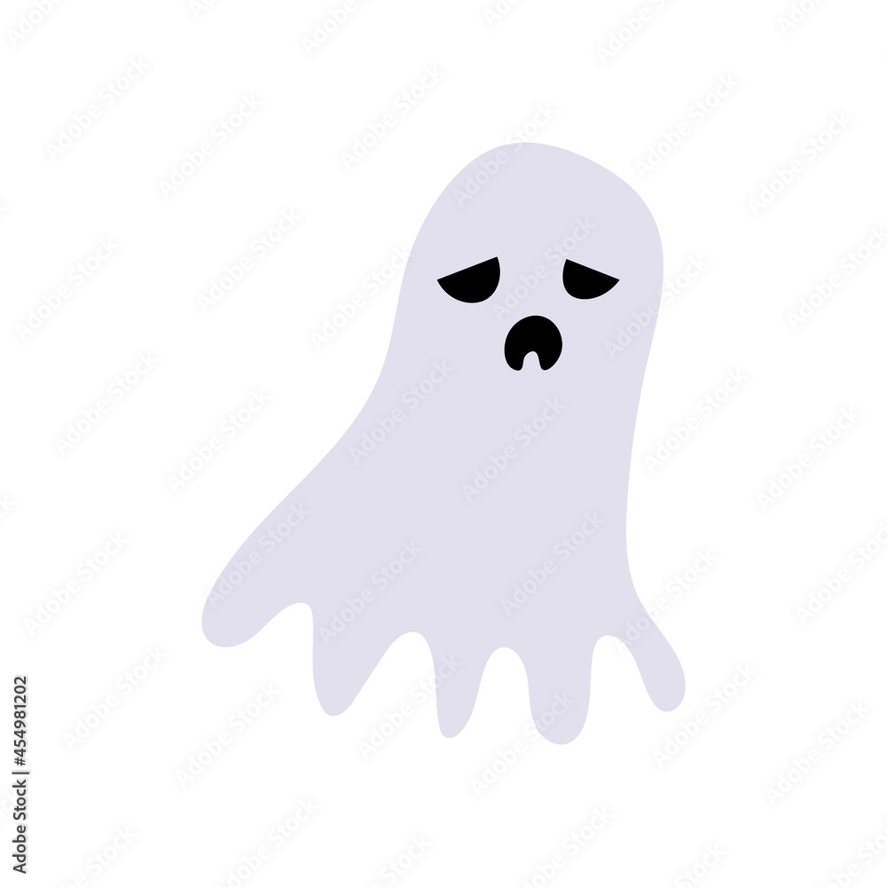 Abstract halloween ghost face silhouette for celebration design Abstract halloween ghost face silhouette for celebration design
