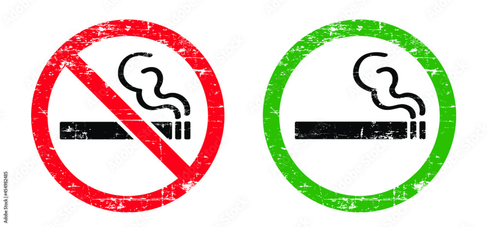 Old signboard. Forbidden no smoking pictogram. Stop, no smoke cigarette tobacco or cigarettes. Smokking signor logo. Flat ector symbol. Designated area. Old signboard. Forbidden no smoking pictogram. Stop, no smoke cigarette tobacco or cigarettes. Smokking signor logo. Flat ector symbol. Designated area.