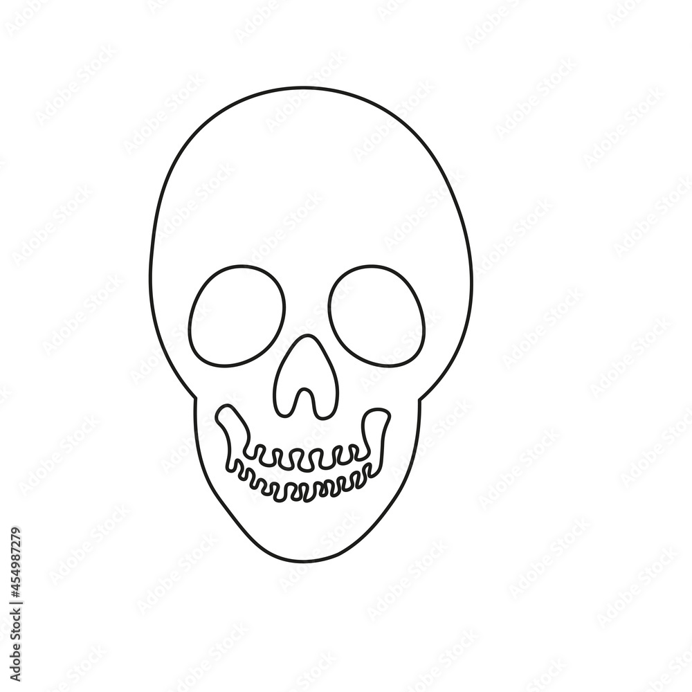 Fototapeta premium halloween scary bones skeleton